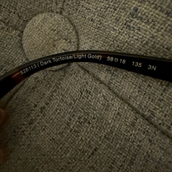 Coach Polarized Tortoise Sunglasses HC 8131 Brown Eye Gold✨Like New Retail $250 - Picture 5 of 8